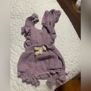 Lavender one piece ruffled outfit